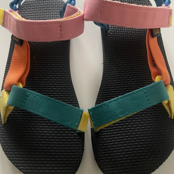 Teva Original Universal Kids Unisex Sandals US 3 Multicolor Straps - Picture 1 of 6